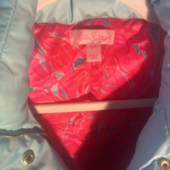 Lilly Pulitzer Isabelle Vest Size XXS Light Blue NWOT Never Worn - Picture 2 of 6